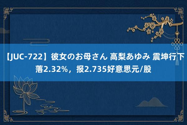 【JUC-722】彼女のお母さん 高梨あゆみ 震坤行下落2.32%，报2.735好意思元/股