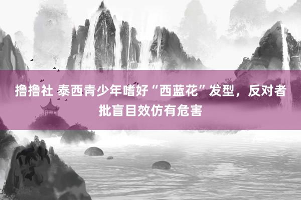 撸撸社 泰西青少年嗜好“西蓝花”发型，反对者批盲目效仿有危害