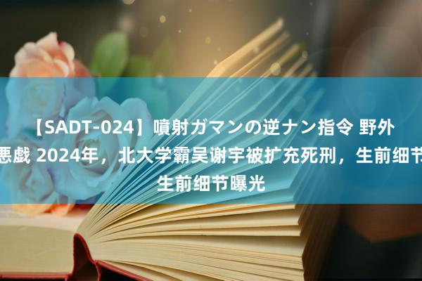 【SADT-024】噴射ガマンの逆ナン指令 野外浣腸悪戯 2024年，北大学霸吴谢宇被扩充死刑，生前细节曝光