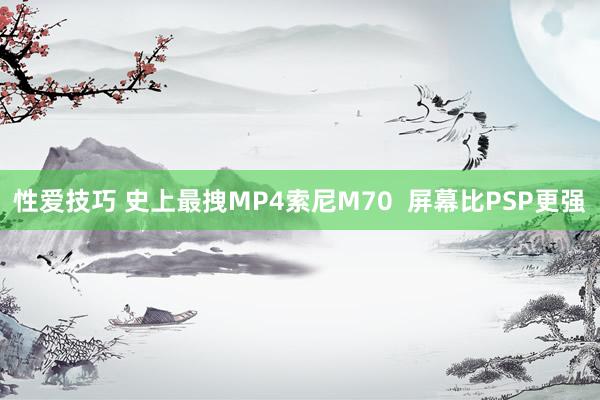 性爱技巧 史上最拽MP4索尼M70  屏幕比PSP更强